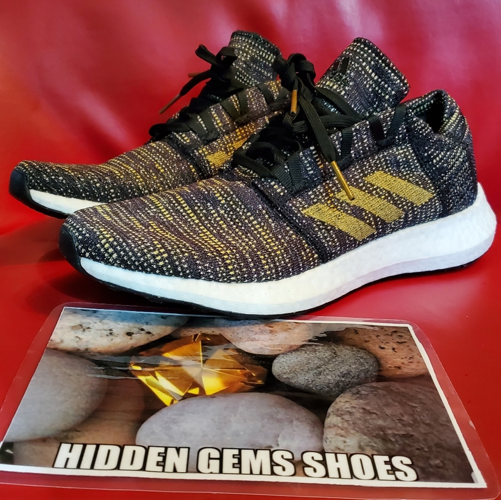 Adidas PureBoost Go Blk/Gld Metallic Wmns 10 NEW